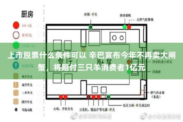 上市股票什么条件可以 辛巴宣布今年不再卖大闸蟹，将赔付三只羊消费者1亿元