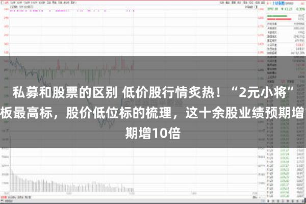 私募和股票的区别 低价股行情炙热！“2元小将”成连板最高标，股价低位标的梳理，这十余股业绩预期增10倍